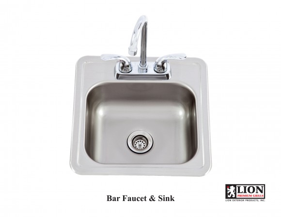Bar Faucet and Sink Lion Sink