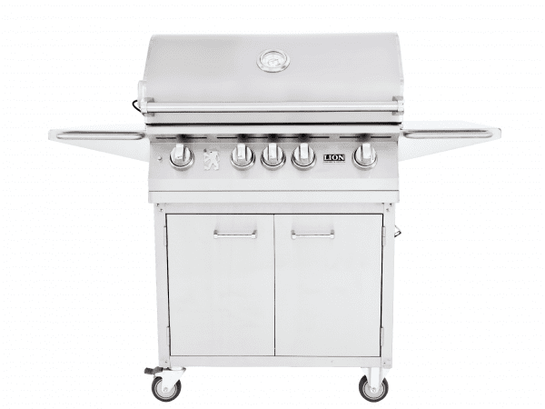 Lion L75000 32 Inch Gas Grill on Cart with Towel Rack